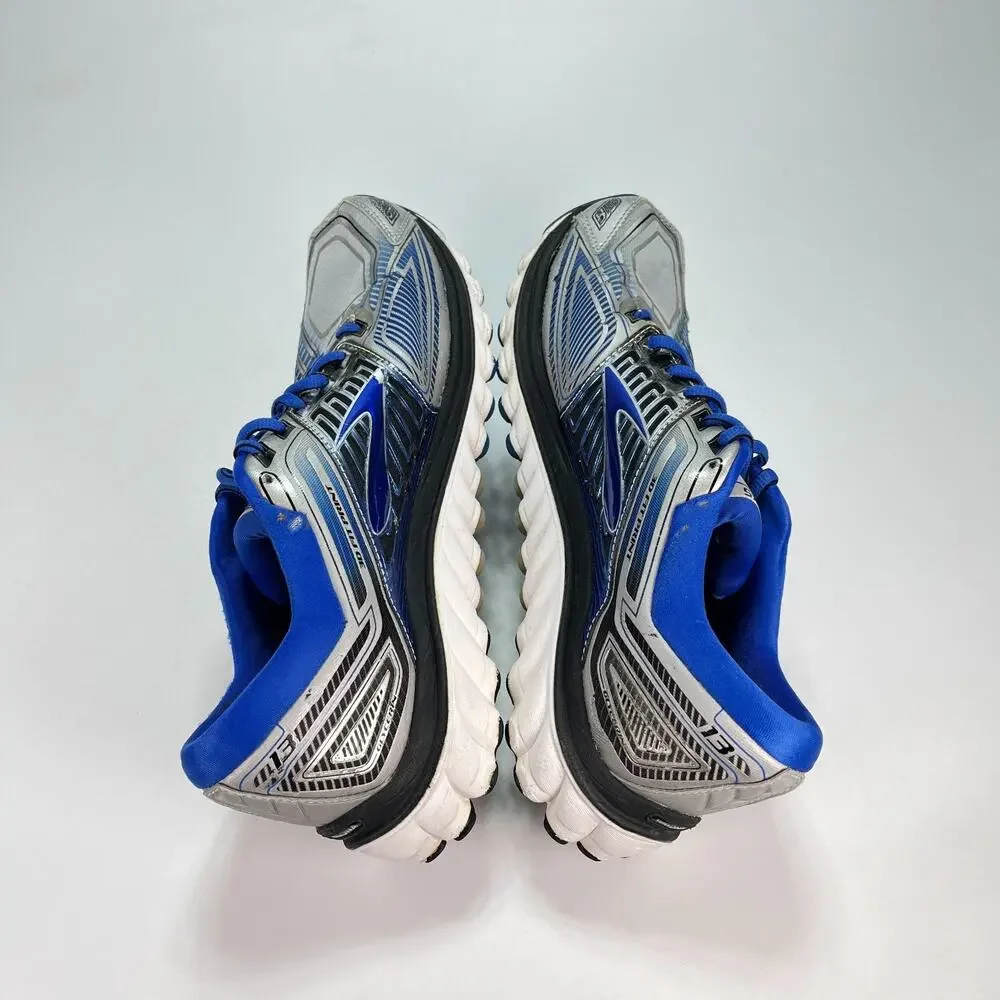 Brooks Glycerin 13 Blue Silver Athletic Neutral Running Shoes Men's Size 10.5 - Picture 7 of 12